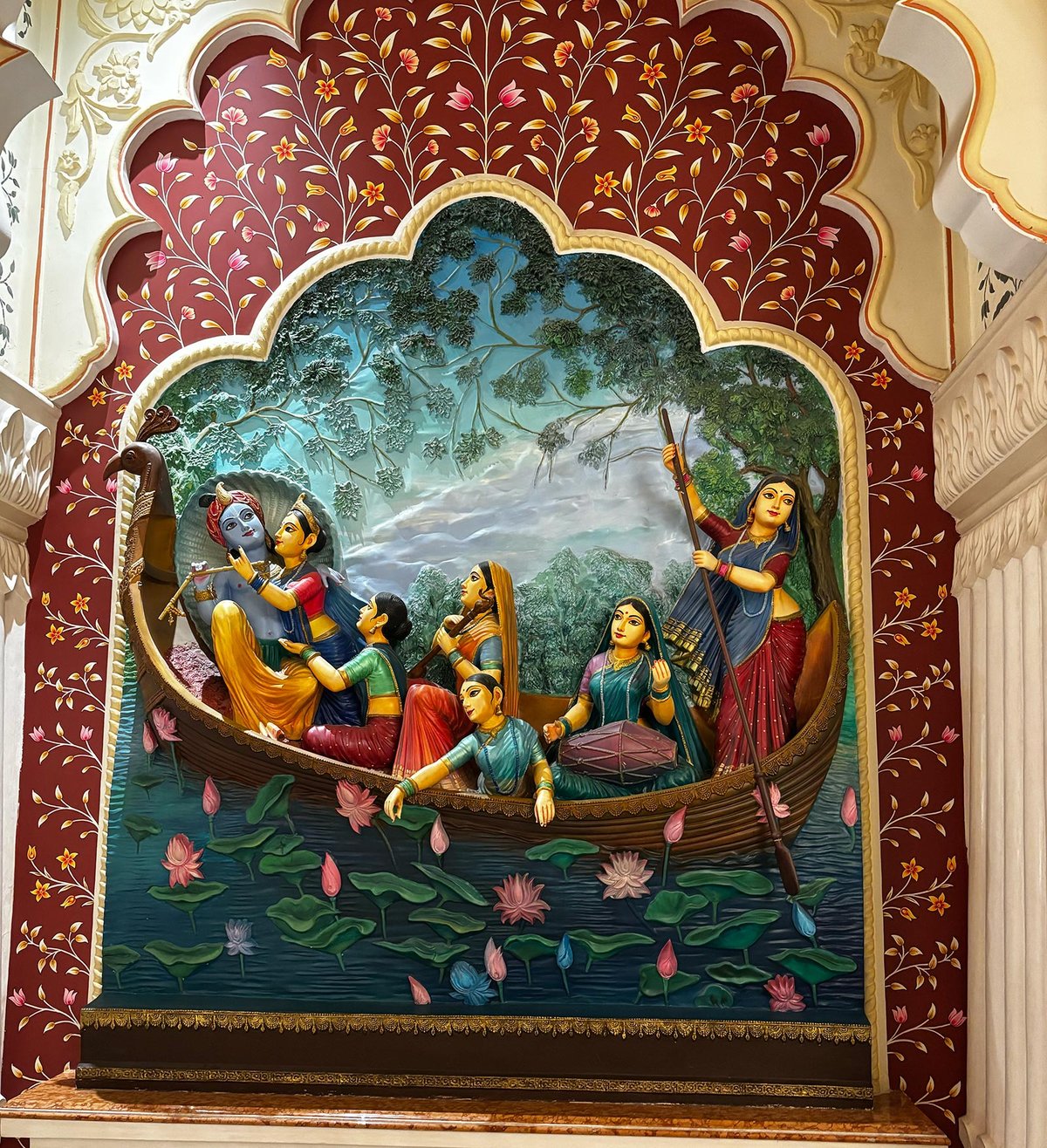 ISKCON Rohini Temple Wall 2 | ISKCON Rohini (Sri Sri Radha Madhav Mandir)
